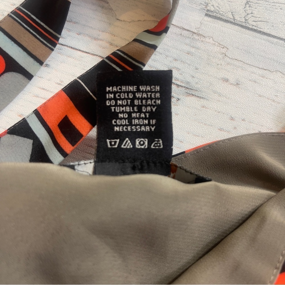 Bcbgmaxazria Multicolored Pattern Lined Tank Dres… - image 4